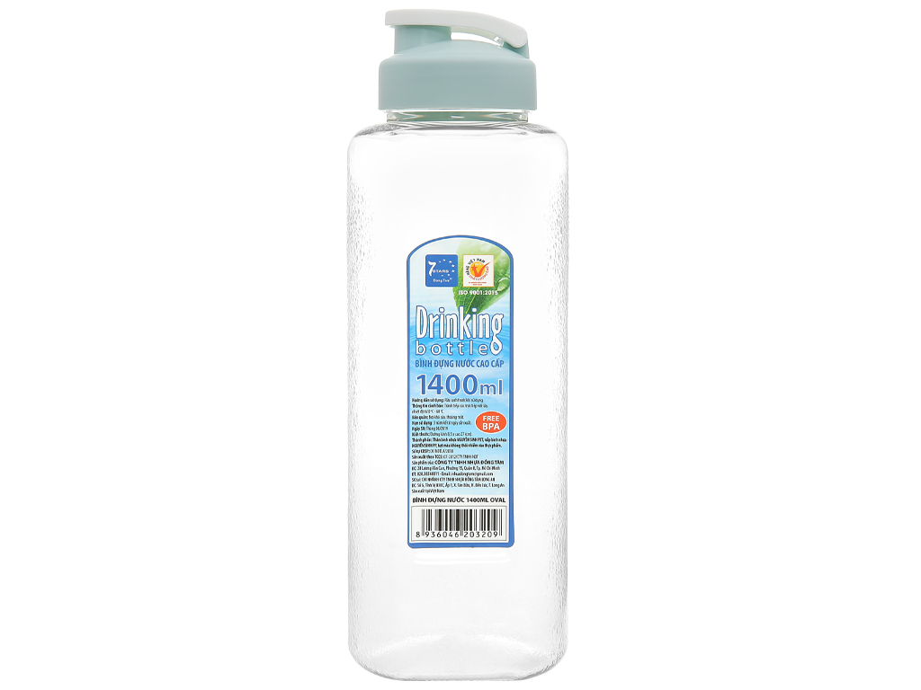 Bình đựng nước pet oval 1.4 lít